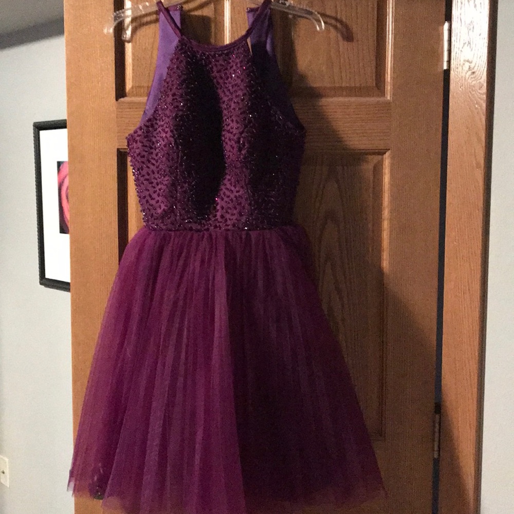Plum formal dress